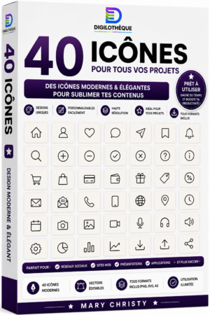 40 ICONES STORIES INSTAGRAM NOIR ET BLANC