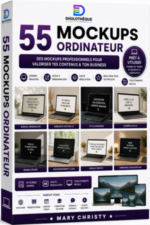 55 MOCKUP ORDINATEUR