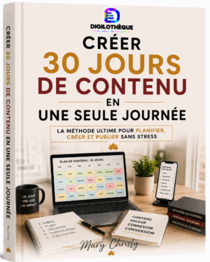 Créer 30 jours de contenu en une seule journée