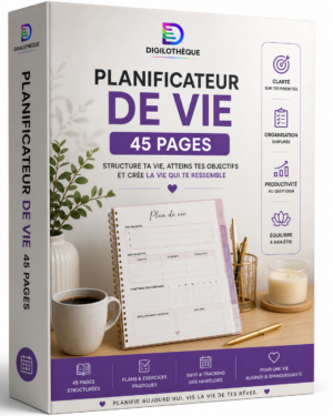 PLANIFICATEUR DE VIE DE 45 PAGES